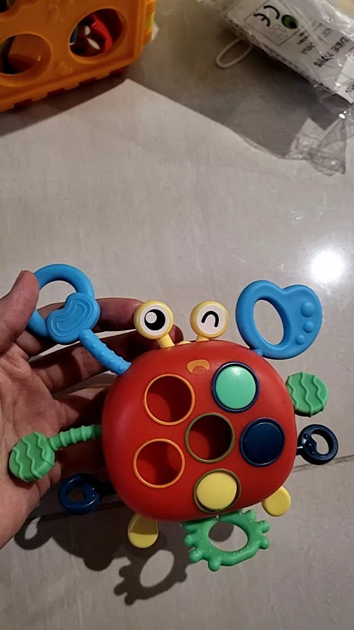 Baby Crab Toy with Teether, Fun Music & Sounds, Early Educational, Safe for Ages 6 month+