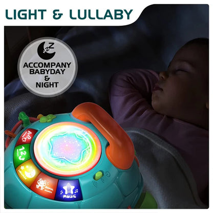 Baby Musical Turtle Toy with Light & Sound, Safe for Ages 6 Months +