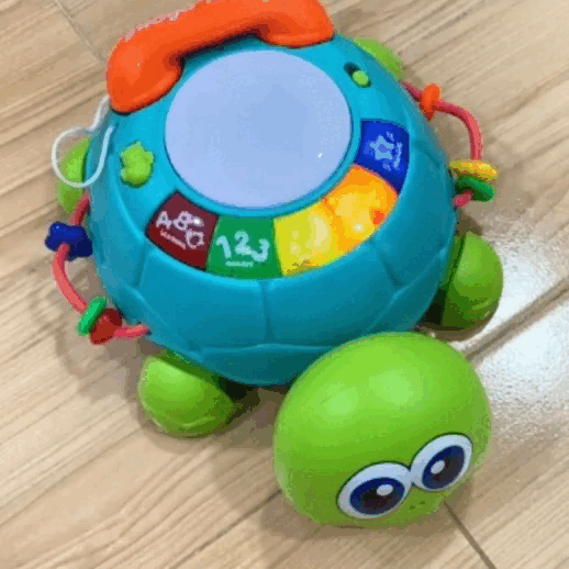 Baby Musical Turtle Toy with Light & Sound, Safe for Ages 6 Months +