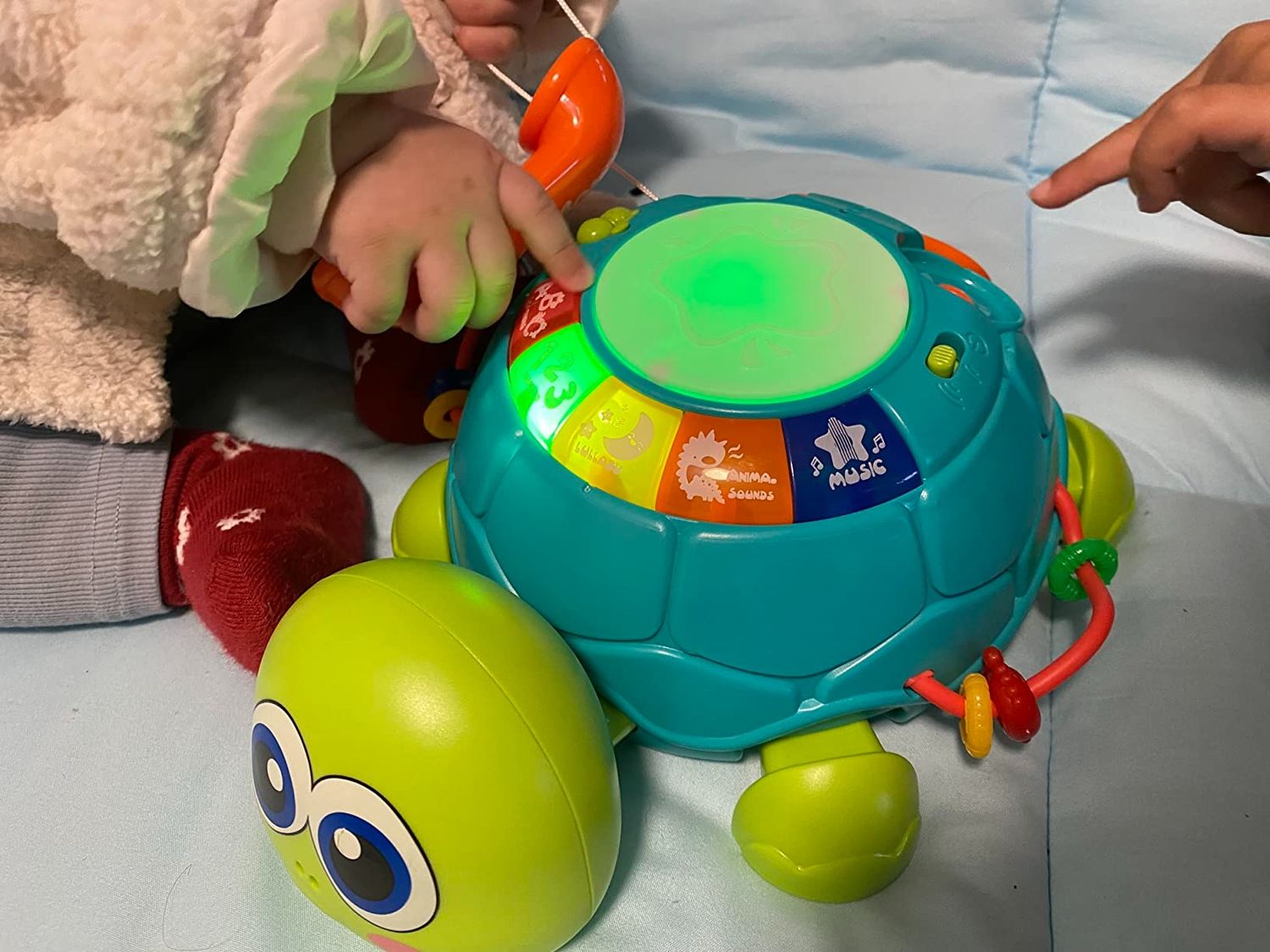 Baby Musical Turtle Toy with Light & Sound, Safe for Ages 6 Months +