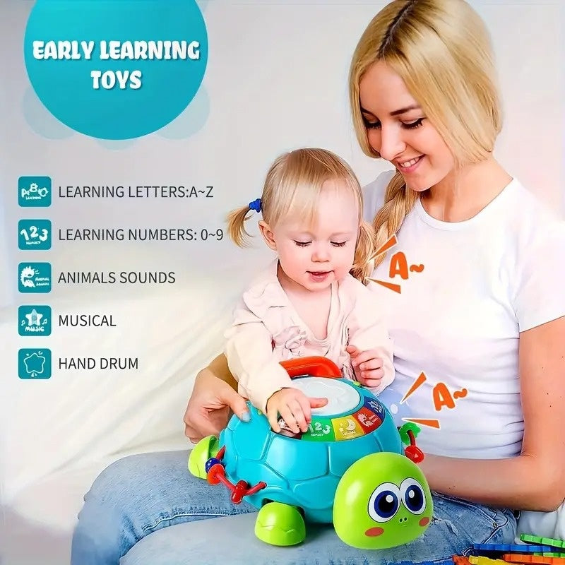 Baby Musical Turtle Toy with Light & Sound, Safe for Ages 6 Months +