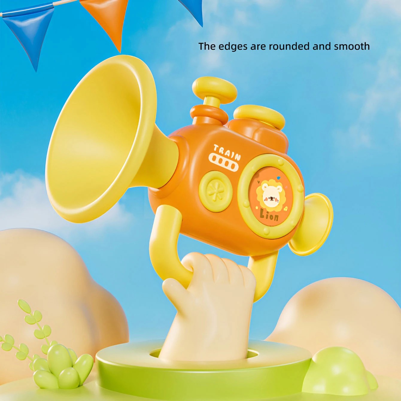 Baby Trumpet Musical Toy – Early Learning Educational Instrument, Safe for Ages 1+