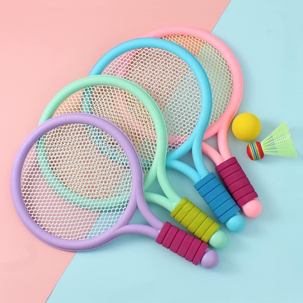 Badminton and Tennis Playing Set for Kids With High Quality Plastic, Safe for 3+