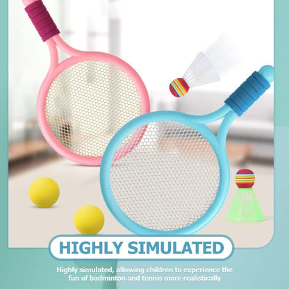 Badminton and Tennis Playing Set for Kids With High Quality Plastic, Safe for 3+