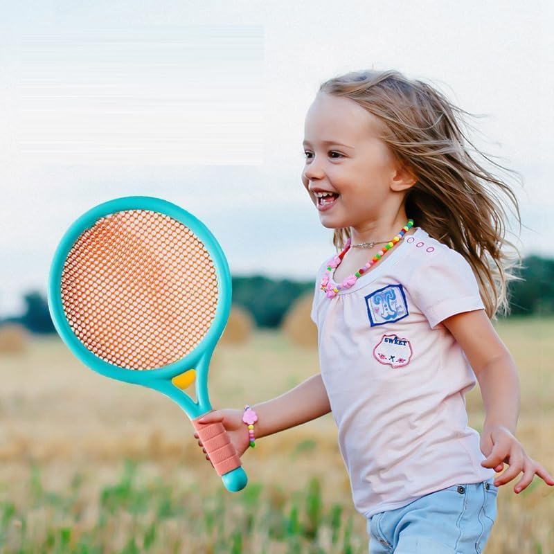 Badminton and Tennis Playing Set for Kids With High Quality Plastic, Safe for 3+