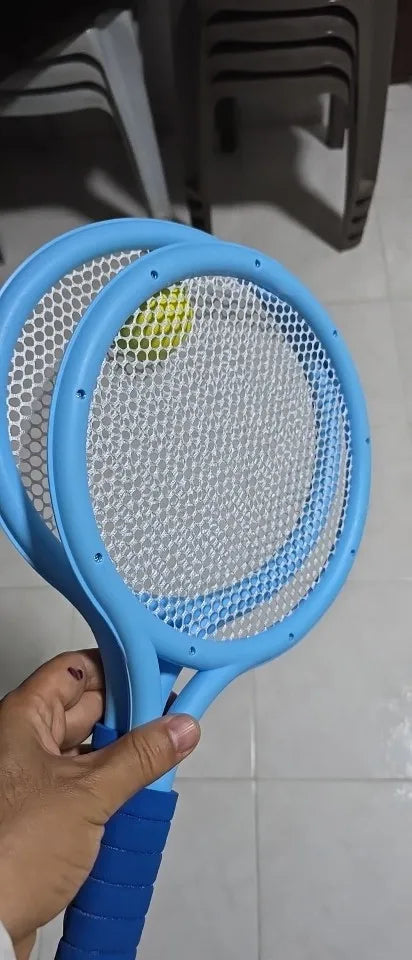 Badminton and Tennis Playing Set for Kids With High Quality Plastic, Safe for 3+