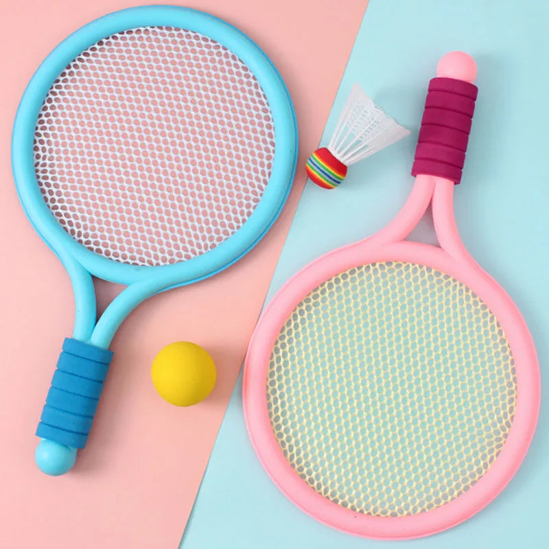 Badminton and Tennis Playing Set for Kids With High Quality Plastic, Safe for 3+