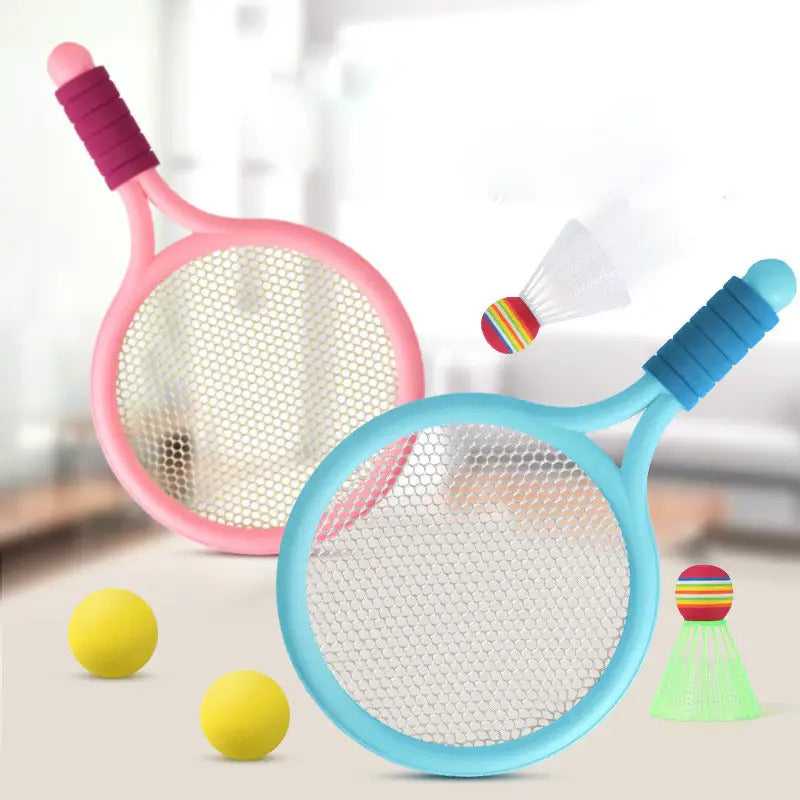 Badminton and Tennis Playing Set for Kids With High Quality Plastic, Safe for 3+