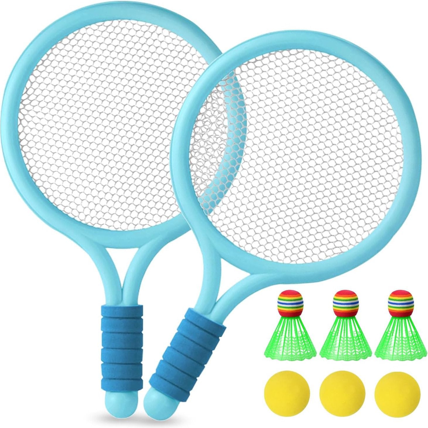 Badminton and Tennis Playing Set for Kids With High Quality Plastic, Safe for 3+