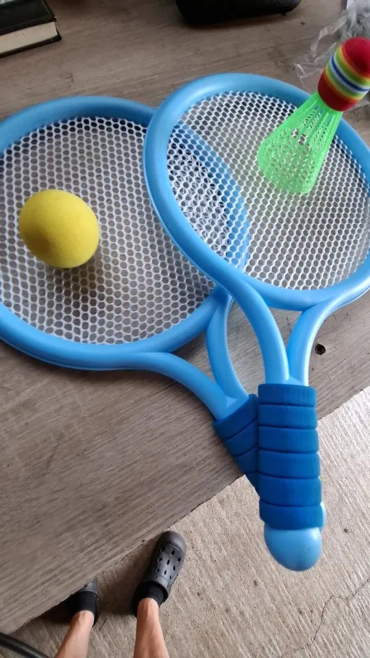 Badminton and Tennis Playing Set for Kids With High Quality Plastic, Safe for 3+