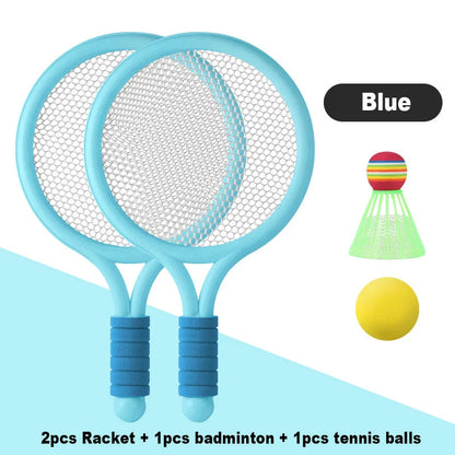 Badminton and Tennis Playing Set for Kids With High Quality Plastic, Safe for 3+