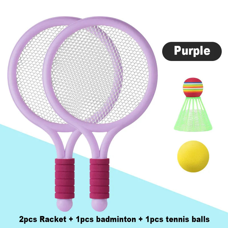 Badminton and Tennis Playing Set for Kids With High Quality Plastic, Safe for 3+