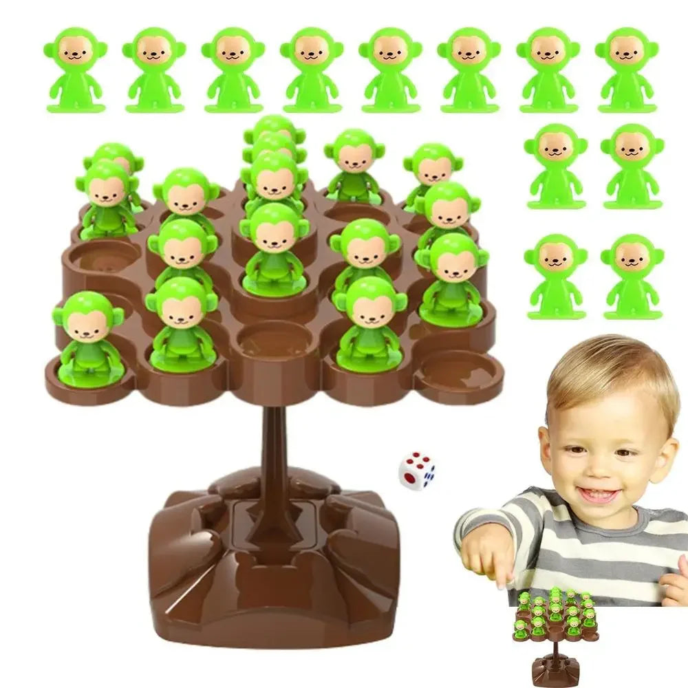 Balance Tree Toy, Unique Tree Climbing Monkey Design, Helps Increase Concentration, Safe for Ages 3+