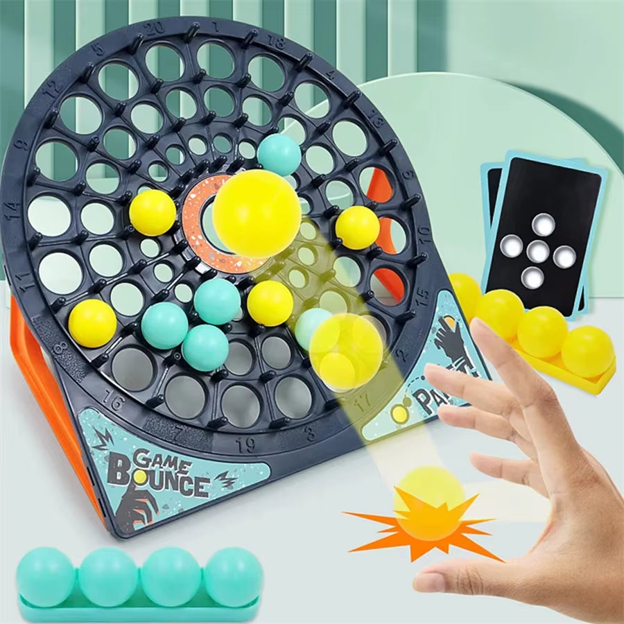 Ball Bouncing Game with Diverse Cards, Enhances Interaction And Family Bonding, Safe for Ages 3+