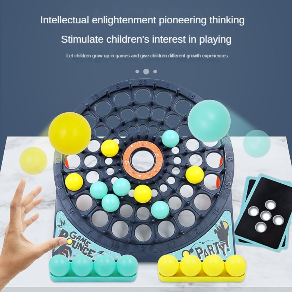 Ball Bouncing Game with Diverse Cards, Enhances Interaction And Family Bonding, Safe for Ages 3+