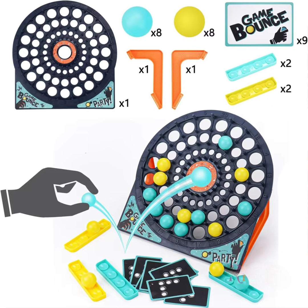 Ball Bouncing Game with Diverse Cards, Enhances Interaction And Family Bonding, Safe for Ages 3+