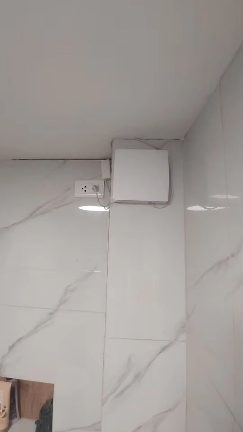 Bathroom Extractor Fan - Silent Air Vent with Remote Control, Effective Odor Removal and Dehumidification