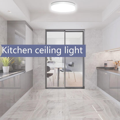 Bathroom LED Ceiling Light, 15W 1500lm, IP54 Waterproof, Ultra-Thin Design, Energy-Saving