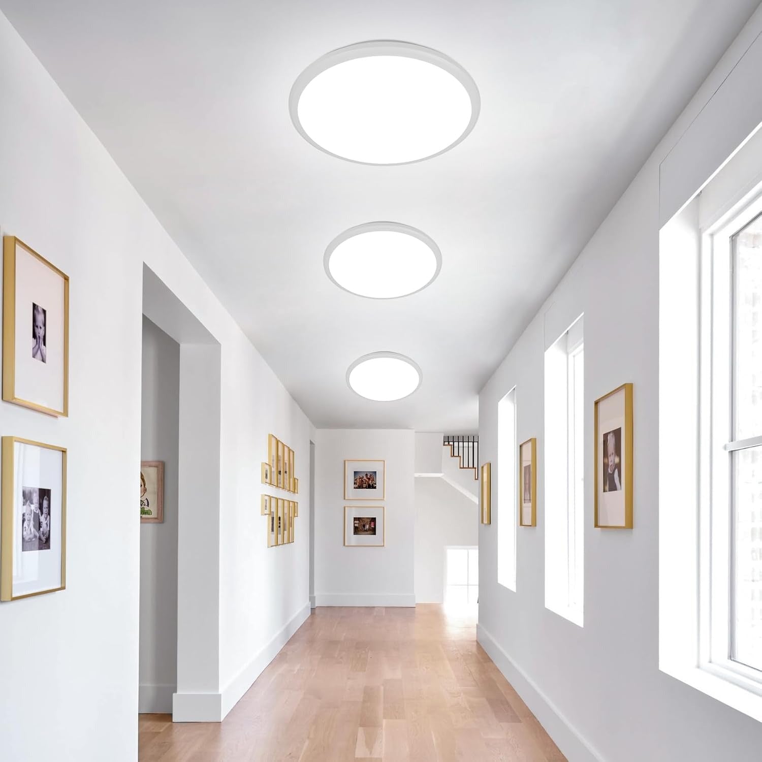 Bathroom LED Ceiling Light, 15W 1500lm, IP54 Waterproof, Ultra-Thin Design, Energy-Saving