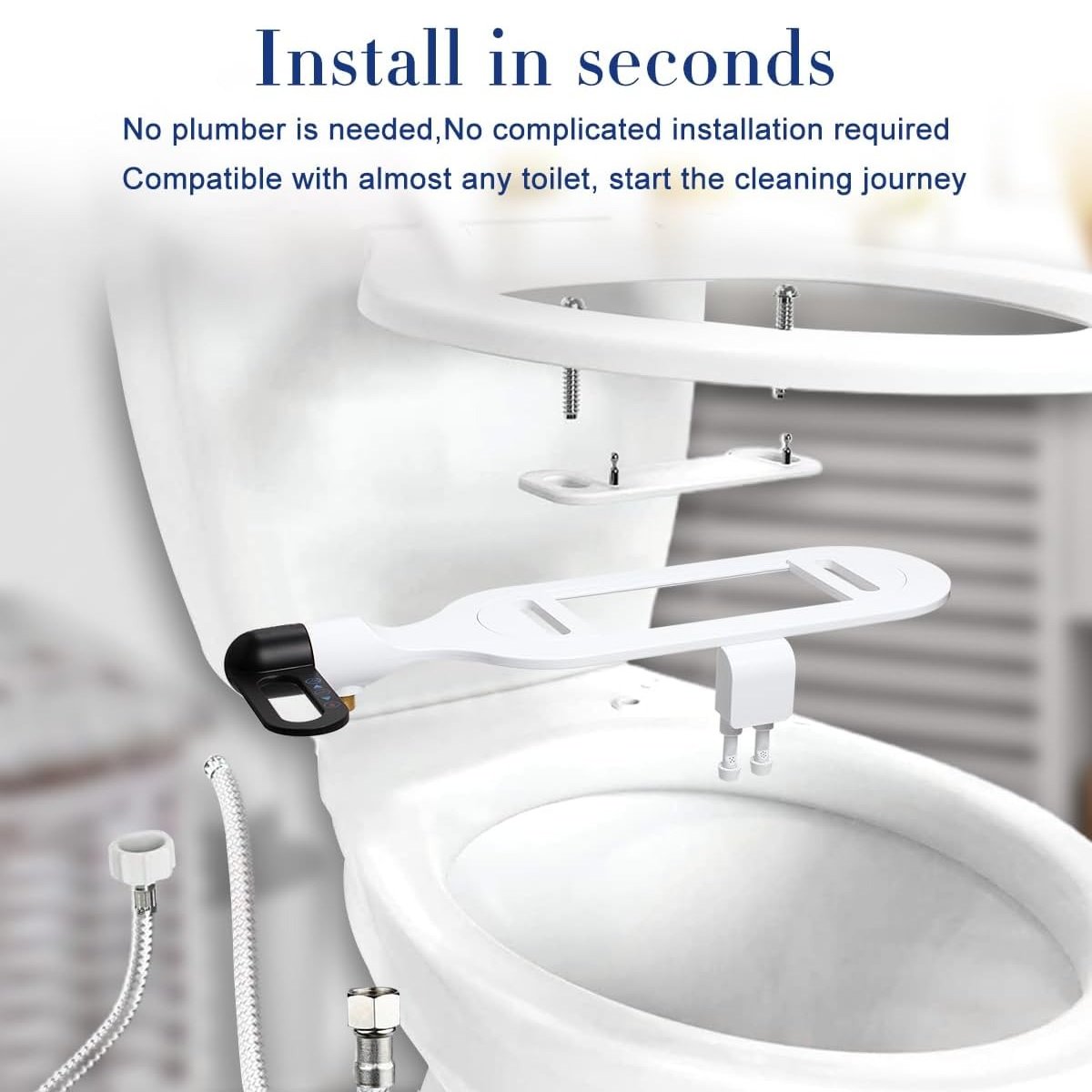 Bathroom Non Electric Dual Nozzle Bidet Toilet Washer Bidet Hygienic Self Washing Bidet