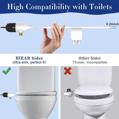 Bathroom Non Electric Dual Nozzle Bidet Toilet Washer Bidet Hygienic Self Washing Bidet