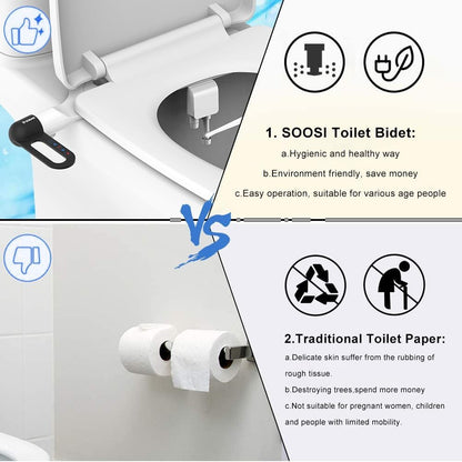 Bathroom Non Electric Dual Nozzle Bidet Toilet Washer Bidet Hygienic Self Washing Bidet