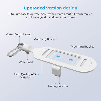 Bathroom Non Electric Dual Nozzle Bidet Toilet Washer Bidet Hygienic Self Washing Bidet