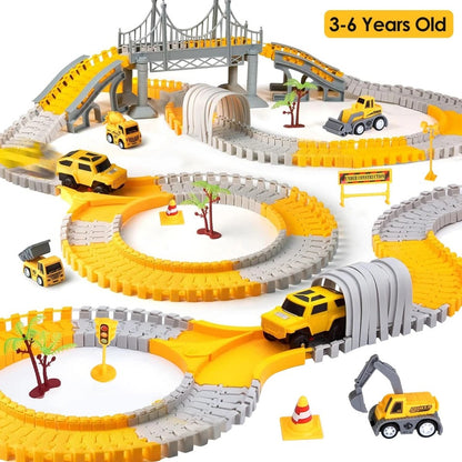 Battery-Powered Electric Race Car Track, Safe for Ages 3+, Easy to Assemble