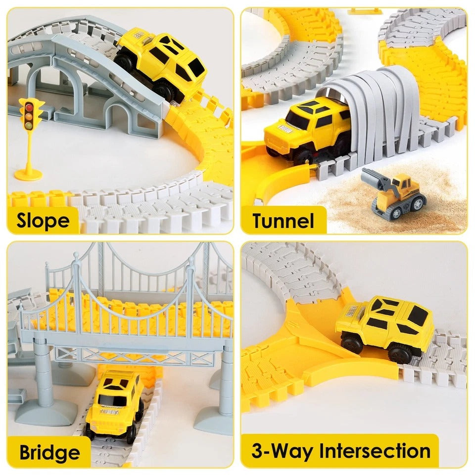 Battery-Powered Electric Race Car Track, Safe for Ages 3+, Easy to Assemble