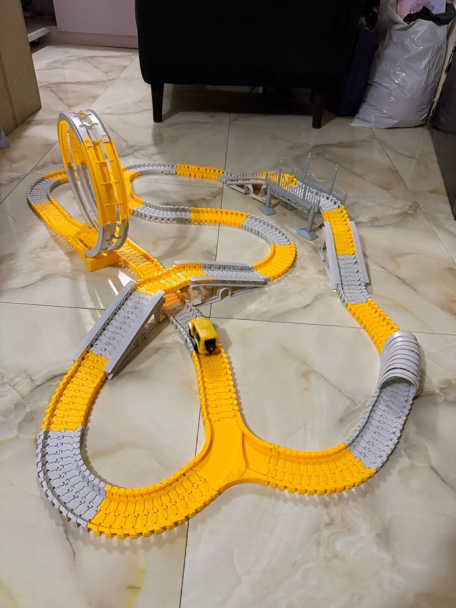 Battery-Powered Electric Race Car Track, Safe for Ages 3+, Easy to Assemble