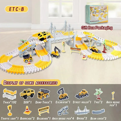 Battery-Powered Electric Race Car Track, Safe for Ages 3+, Easy to Assemble