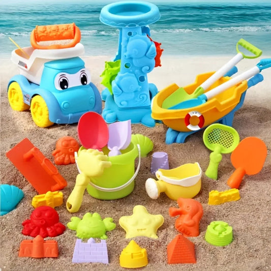 Beach Toys Great with Outdoor Play Sand Tools Bath Toys Kids Wheelbarrow Garden Toy Gift for Summer