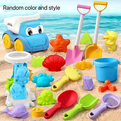 Beach Toys Great with Outdoor Play Sand Tools Bath Toys Kids Wheelbarrow Garden Toy Gift for Summer