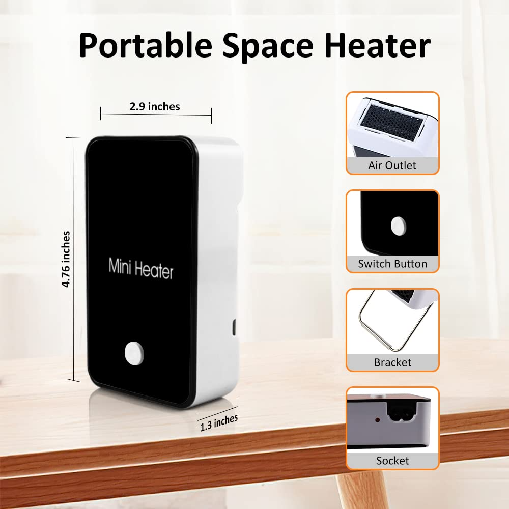 Best Portable Electric Mini Heater – Small Space Heater with Adjustable Stand