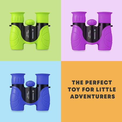 Binoculars for Kids Lightweight Outdoor Adventure with Magnifying Glass & Compass, Educational Toy Gift for Ages 4+