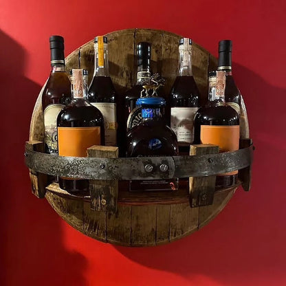 Bourbon Whiskey Barrel Shelf