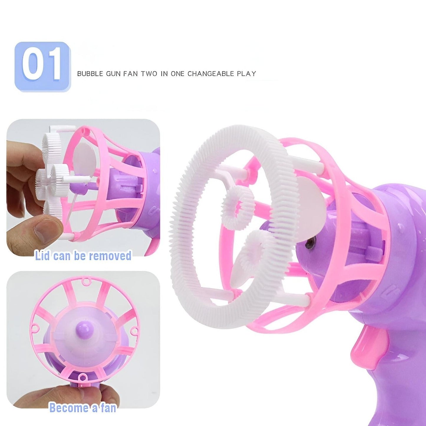 Bubble Gun Toy, Group Play and Outdoor Events, Safe for Ages 3+