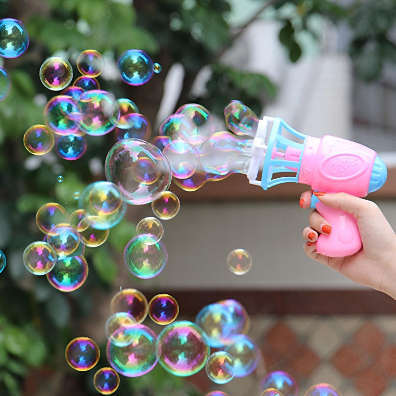 Bubble Gun Toy, Group Play and Outdoor Events, Safe for Ages 3+