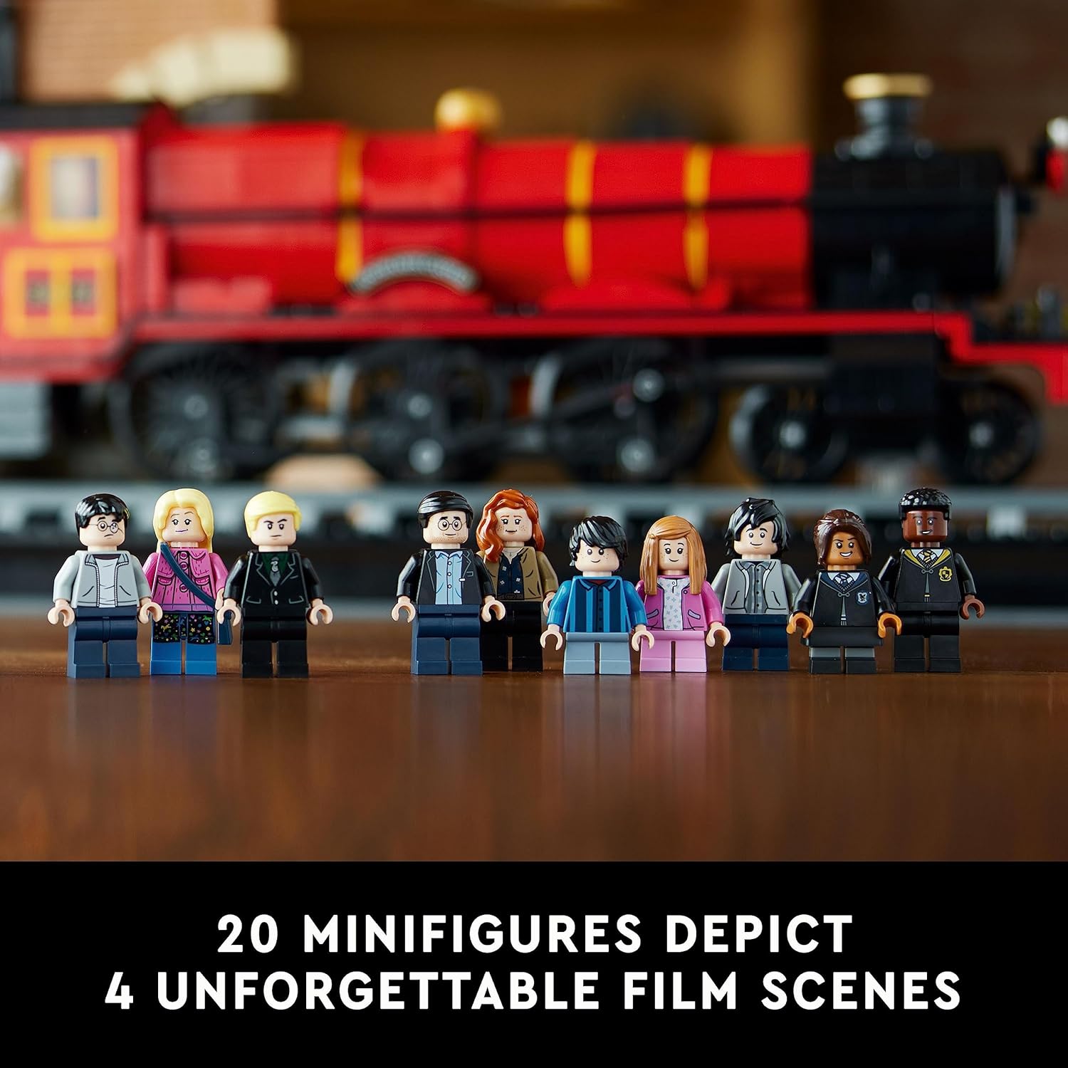 Building Block Train – LEGO Harry Potter Set with 801 pcs and 20 Mini Characters, Safe for Ages 8+
