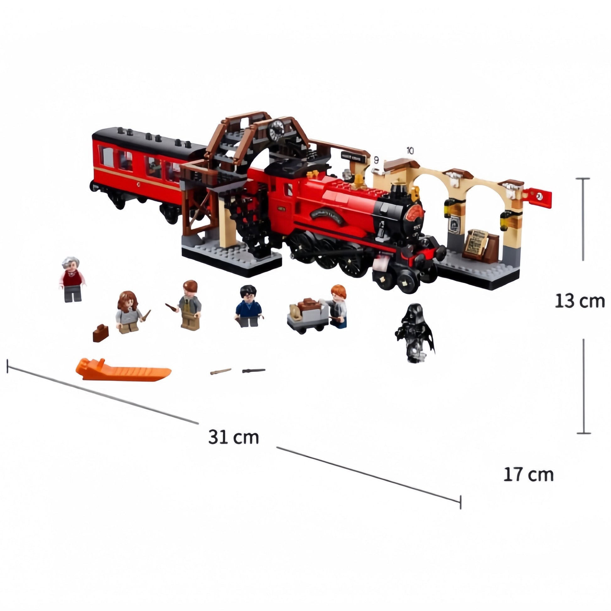 Building Block Train – LEGO Harry Potter Set with 801 pcs and 20 Mini Characters, Safe for Ages 8+