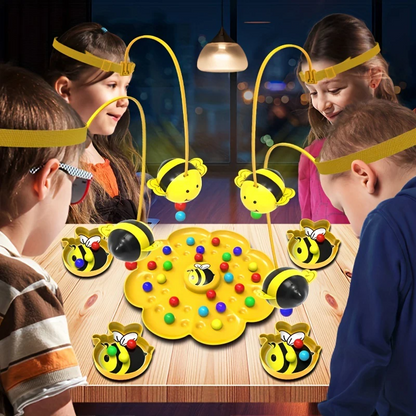 Bumblebee Board Game, Bee Eats Pollen Beads, Interactive Educational Toy, Safe for Ages 3+