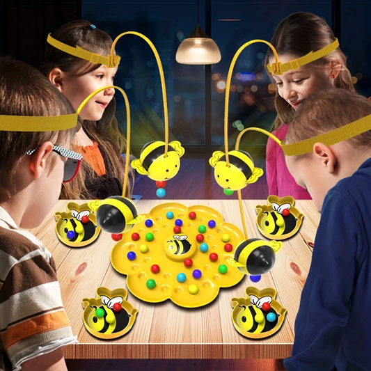 Bumblebee Board Game, Bee Eats Pollen Beads, Interactive Educational Toy, Safe for Ages 3+