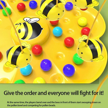 Bumblebee Board Game, Bee Eats Pollen Beads, Interactive Educational Toy, Safe for Ages 3+