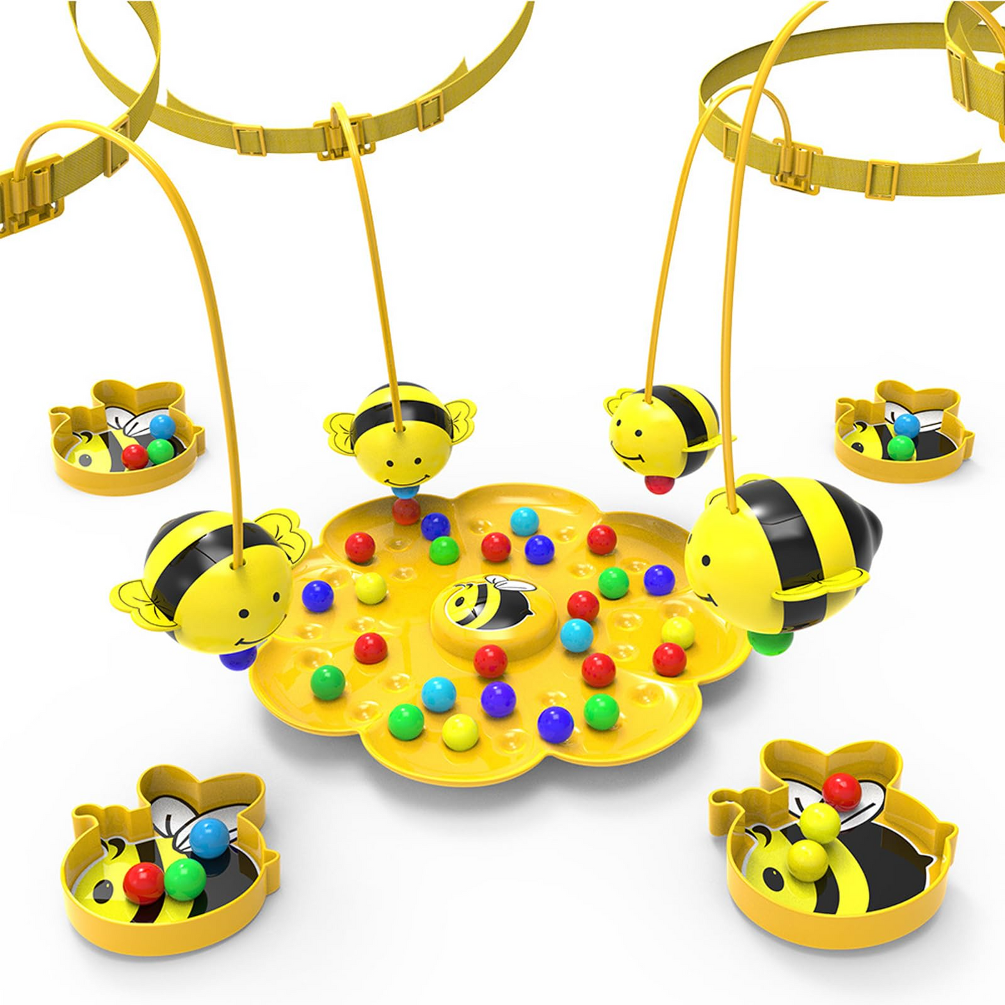 Bumblebee Board Game, Bee Eats Pollen Beads, Interactive Educational Toy, Safe for Ages 3+