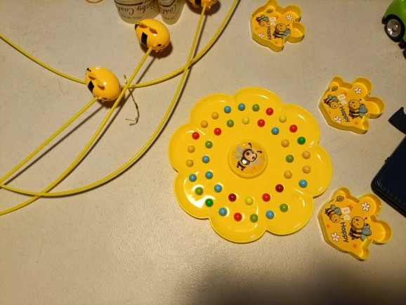 Bumblebee Board Game, Bee Eats Pollen Beads, Interactive Educational Toy, Safe for Ages 3+