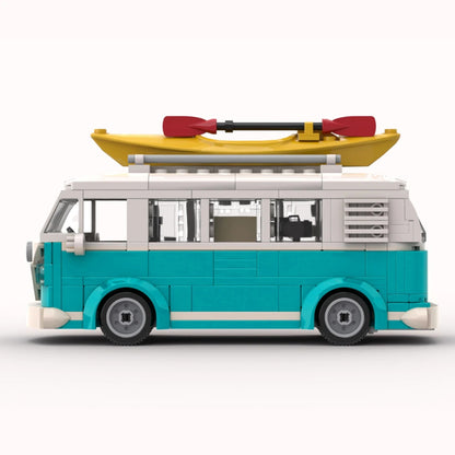 Camper Van Blocks with ABS Plastic, Lego Compatible, No Batteries Required, Safe for 14+