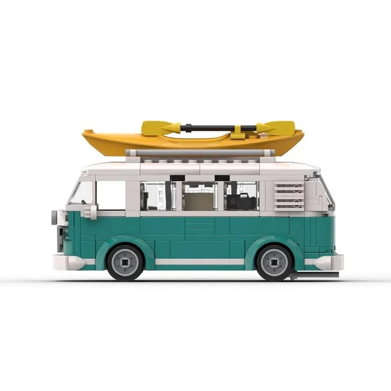 Camper Van Blocks with ABS Plastic, Lego Compatible, No Batteries Required, Safe for 14+