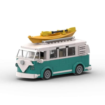 Camper Van Blocks with ABS Plastic, Lego Compatible, No Batteries Required, Safe for 14+