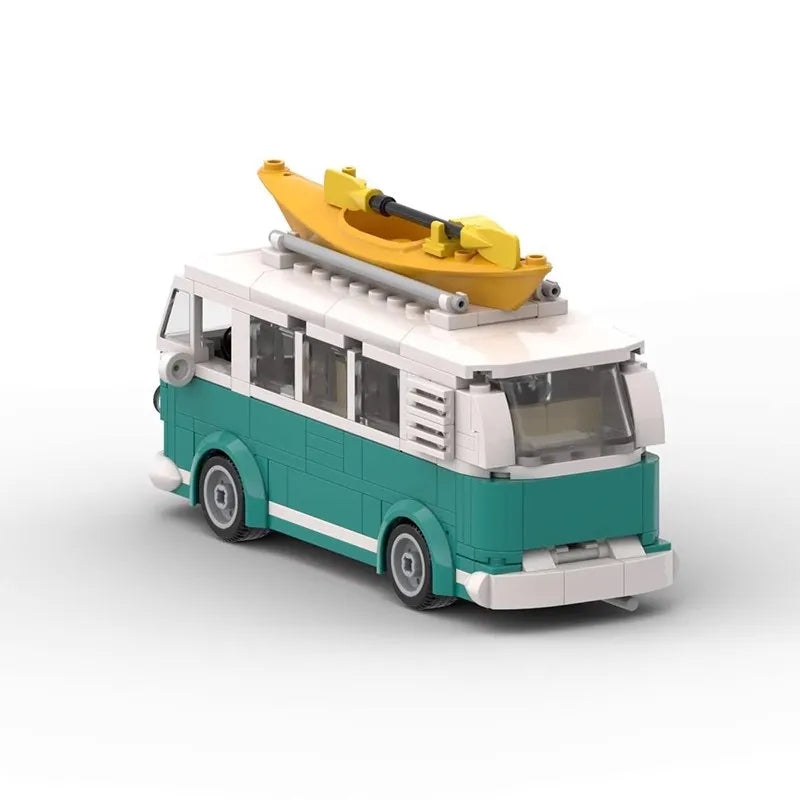 Camper Van Blocks with ABS Plastic, Lego Compatible, No Batteries Required, Safe for 14+