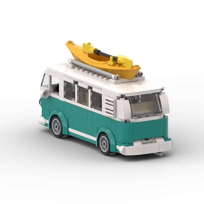 Camper Van Blocks with ABS Plastic, Lego Compatible, No Batteries Required, Safe for 14+
